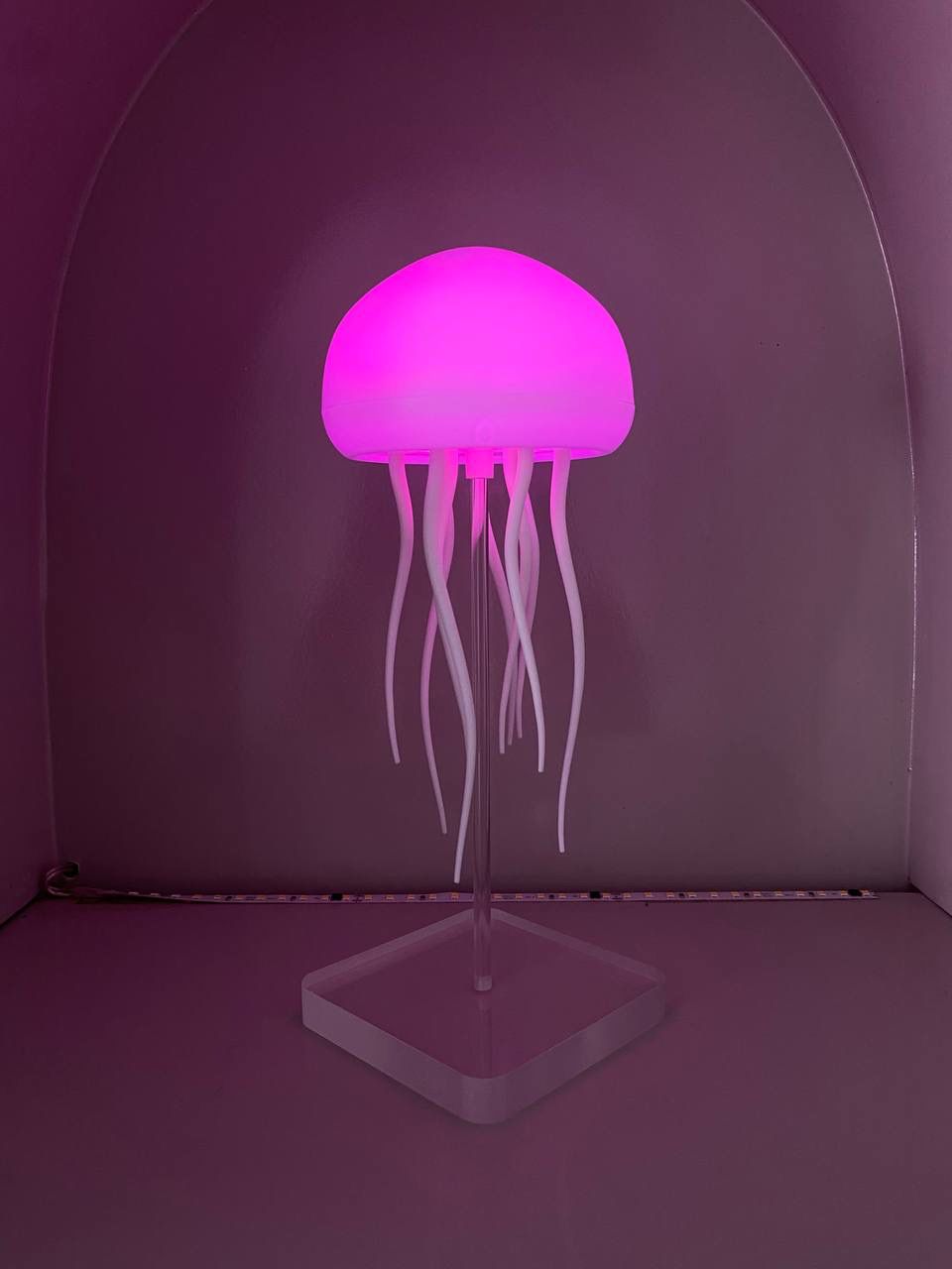 Lampara medusa con movimiento