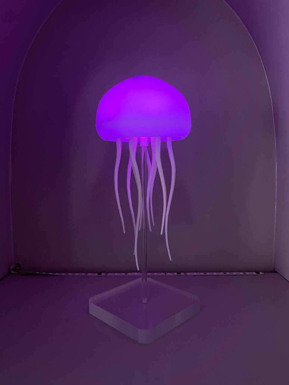 Lampara medusa con movimiento